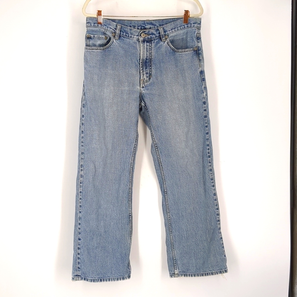 Vintage Structure Jeans 90s Skater Baggy Grunge Distressed Streetwear 34x30